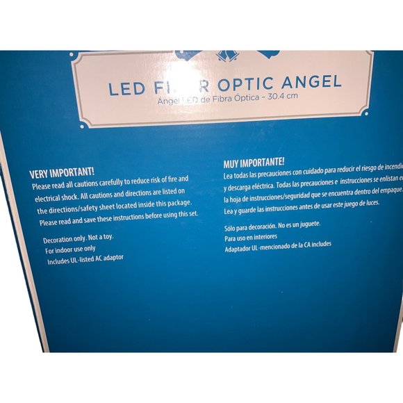 Holiday Time LED Fiber optic angel Untested - Picture 11 of 13